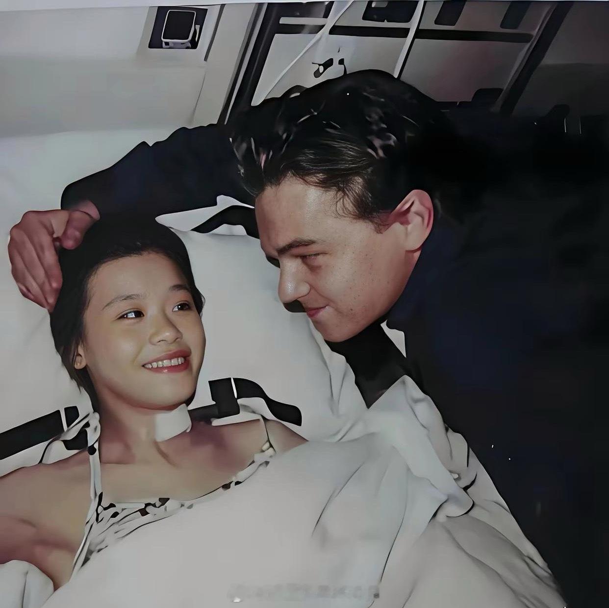 桑兰与莱昂纳多的合影，那时候真是桑兰最灰暗的日子。 