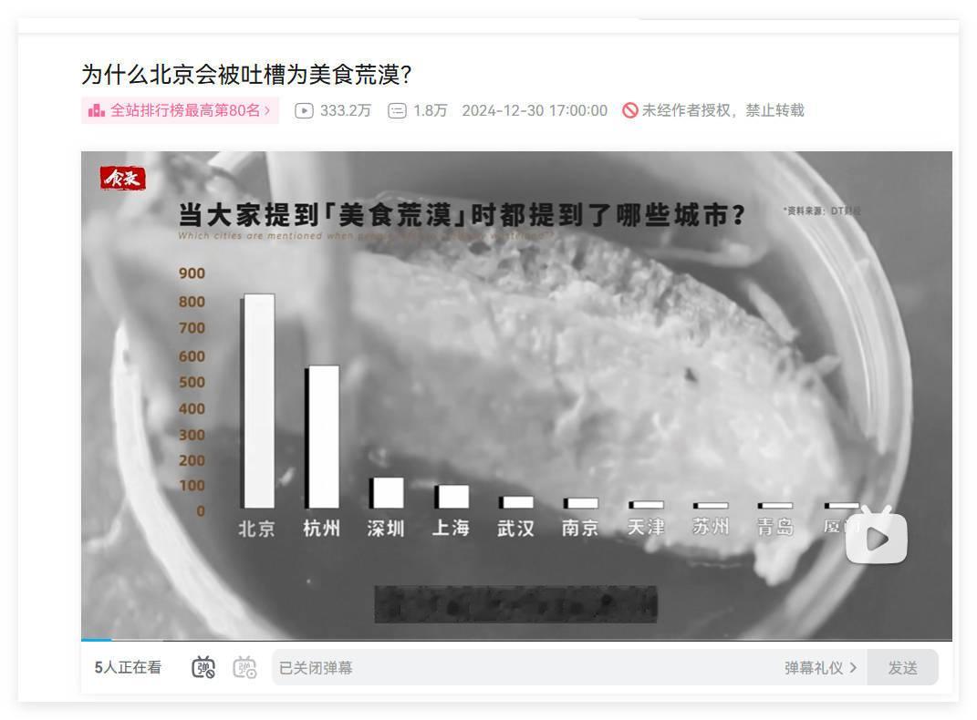 说到美食荒漠北京排第一深圳不服，北京好歹还有北京烤鸭和北京豆汁等独具特色的我有你