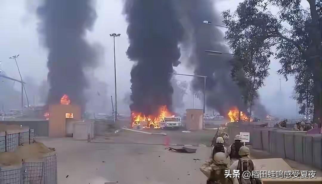 伊朗油库被炸，火光冲天损失惨重且有人员伤亡，立马还手反击！