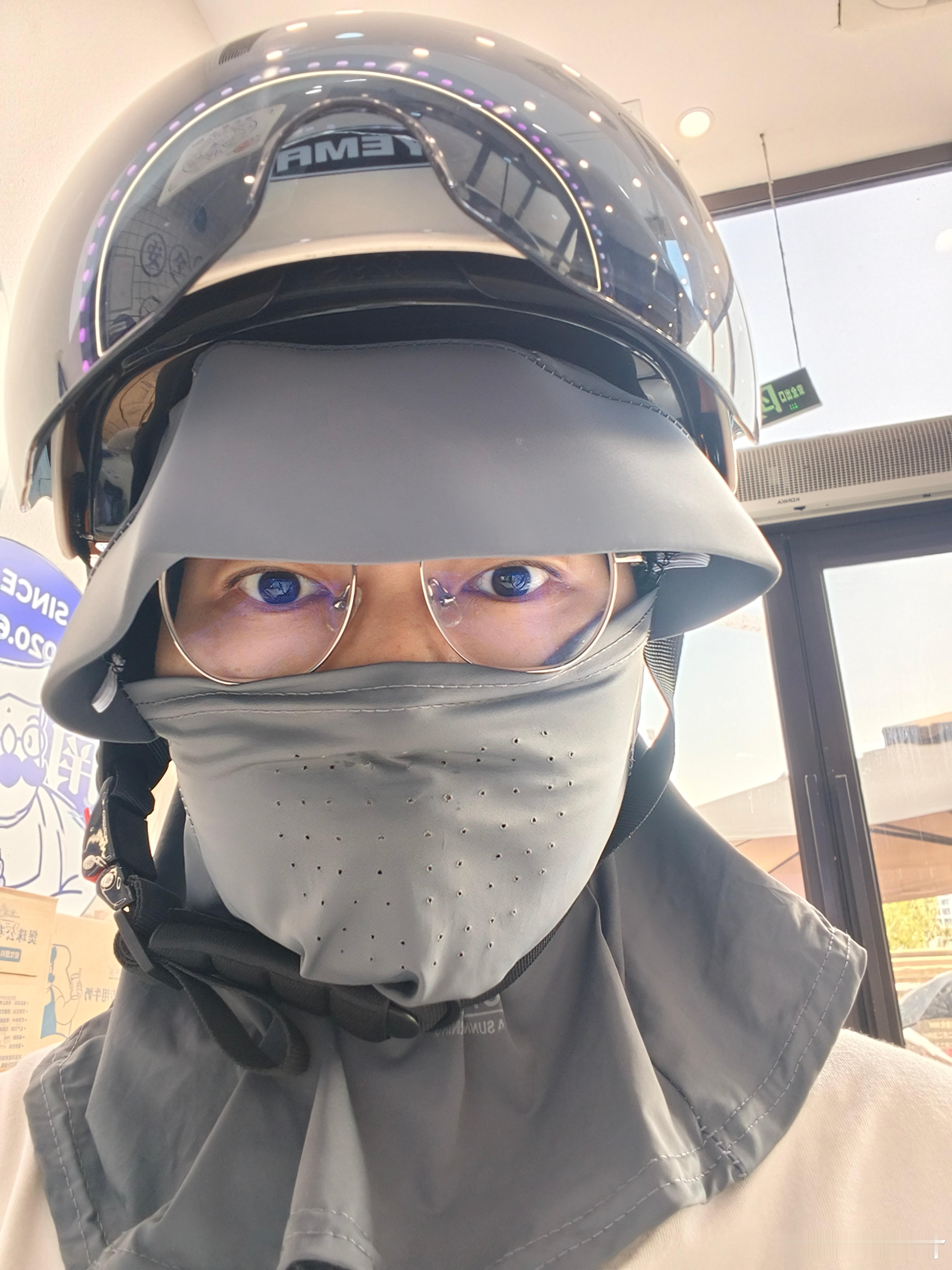 全副武装去拿奶茶🧋接娃，被当成外卖员了这也不怪人家，确实像