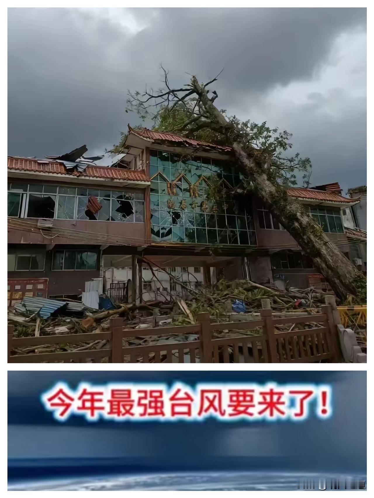 “风王”上岸了，阳江真的太不容易了😉不过啊，看到有网友说这次台风夸大误判了，还