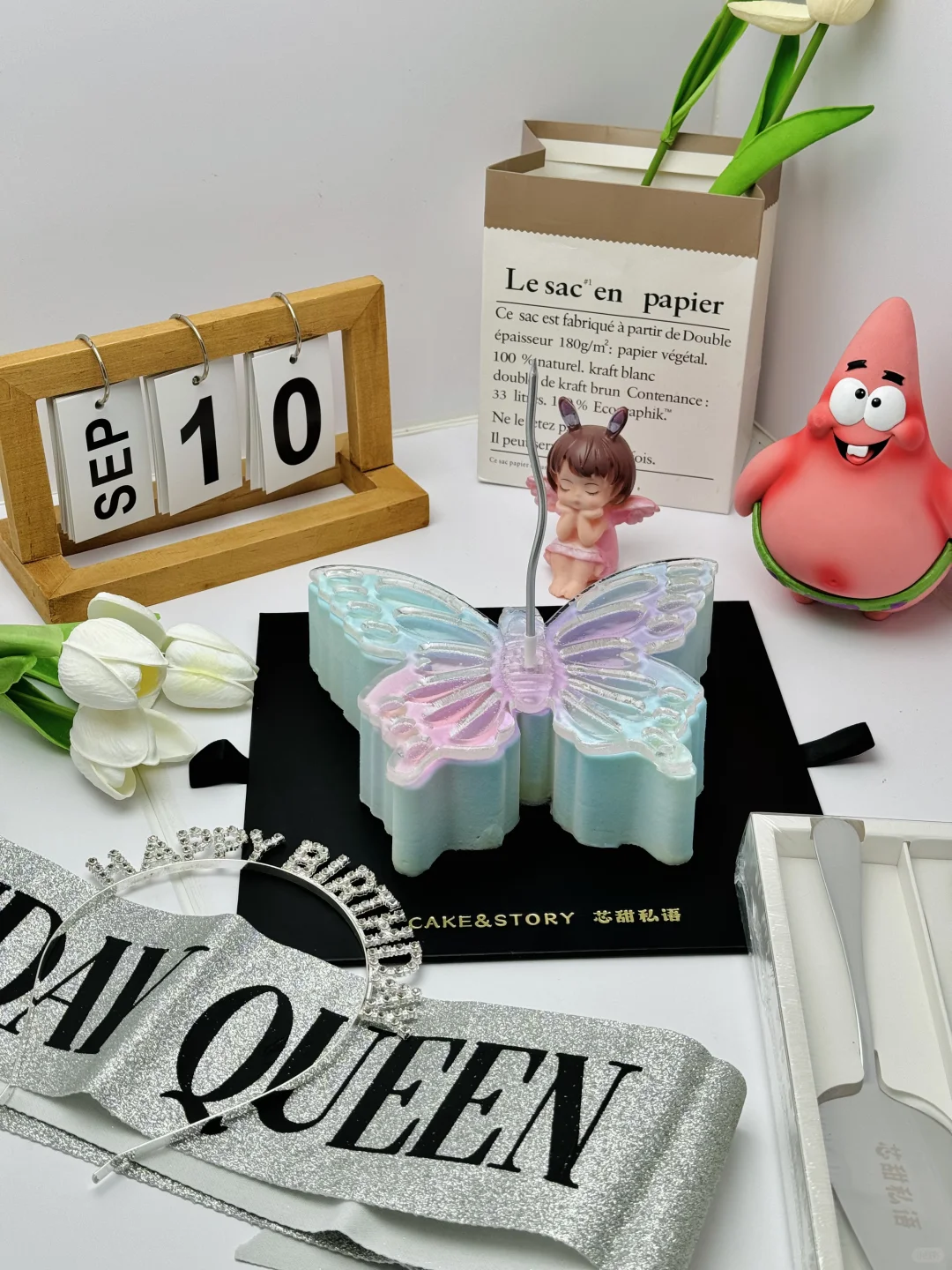 天津，任何人看到🦋蛋糕都会开心到起飞～