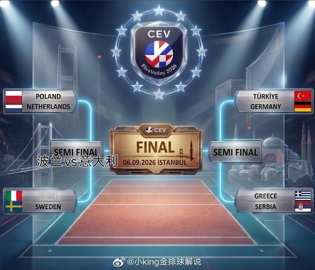 ❤️9月3日周四 直播预告：▲【女排欧锦赛1/4决  在*企鹅体育app*直播，