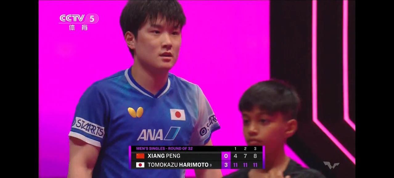 向鹏被张本智和打爆了！输了个干净利落的0比3[捂脸]看来这站多哈冠军赛王楚钦不参