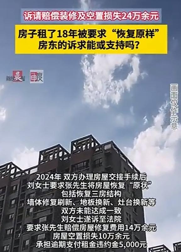 比提灯定损还狠！上海，男子租房住了18年，和女房东一直处的不错，期间，男子经房东