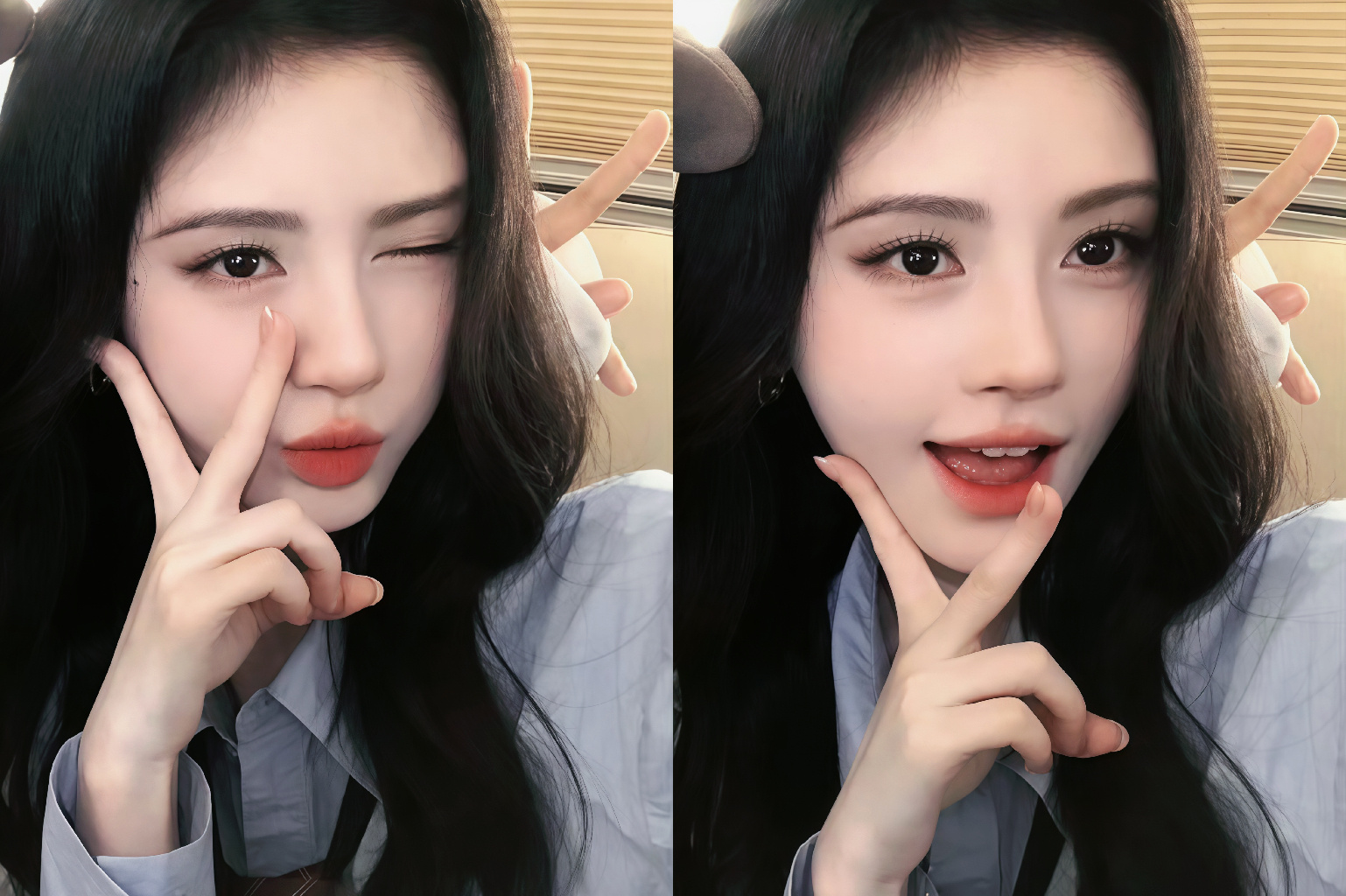 家鞠是那种就算你真亲上去也只会萌萌的笑的那种好女孩儿😌 ​​​