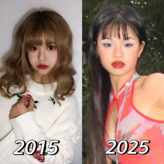 十年外貌变化•当我开始爱自己且停止讨好