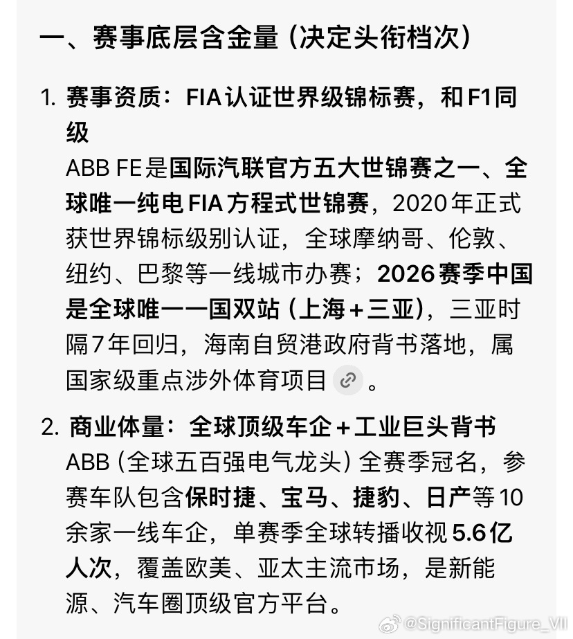 意思是时代少年团就这样直接跨界拿下国际汽联顶级赛事的官方分站最高规格title，
