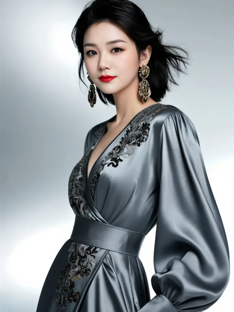 AI复古冷艳写真  内容ai生成