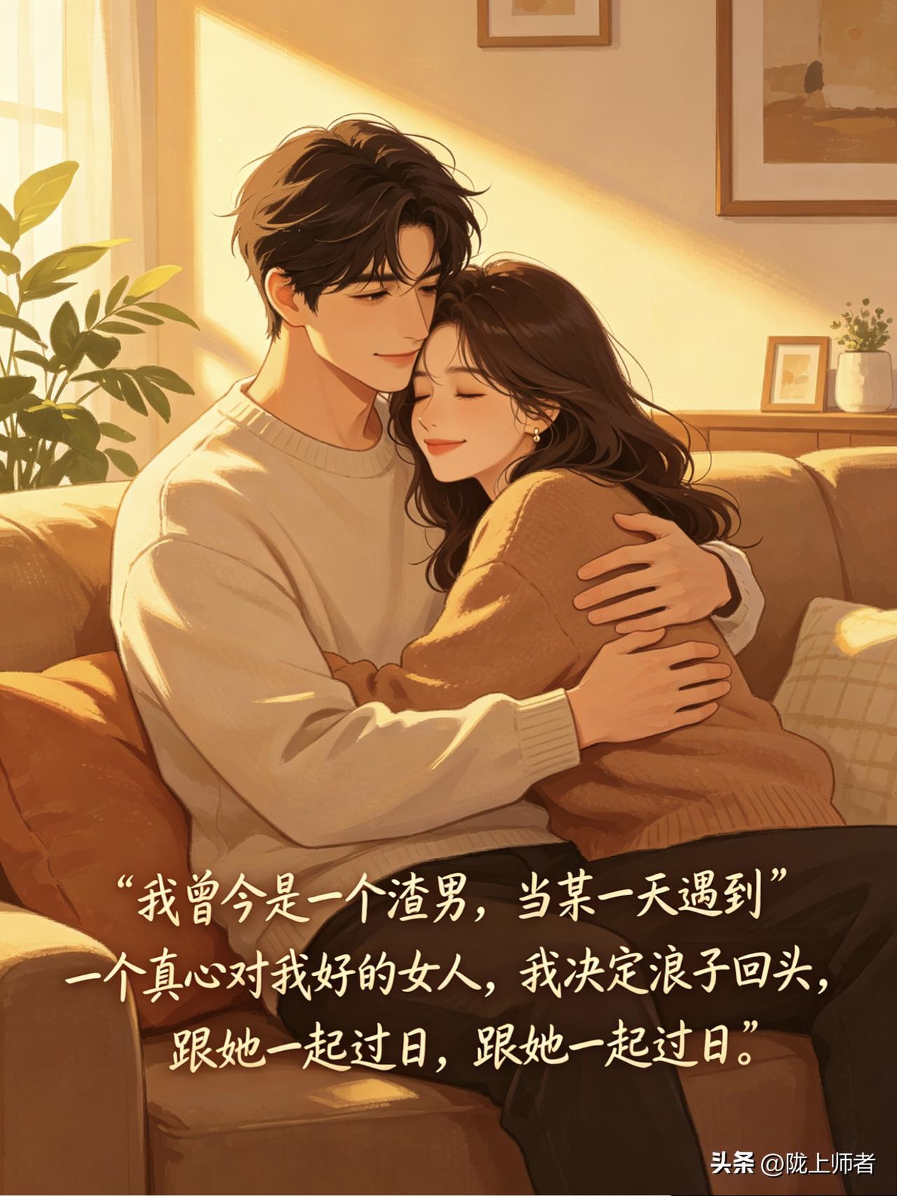我曾今是一个渣男，某一天遇到一个真心对我好的女人，我决定浪子回头，跟她一起过日子