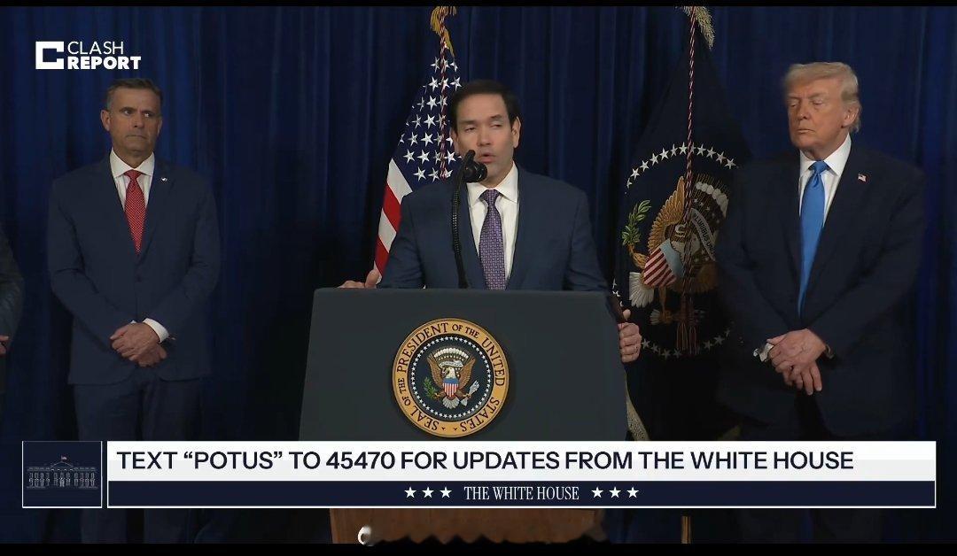 特朗普称美将管理委直至安全过渡 美国国务卿马可·鲁比奥：但我想明确一点：尼古拉斯