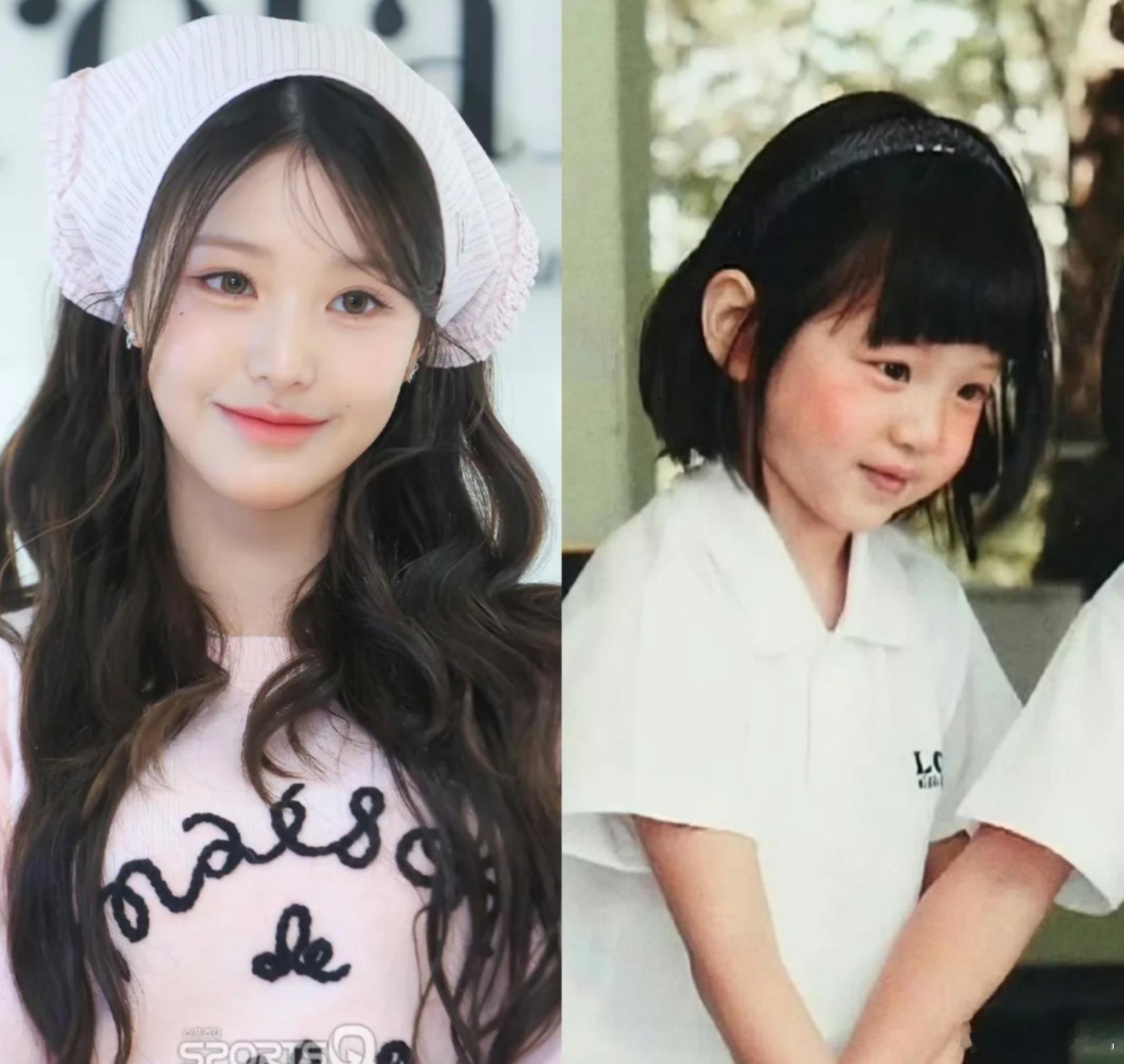 kpop女爱豆们小时候，来看有没有你担[爱你] ​​​