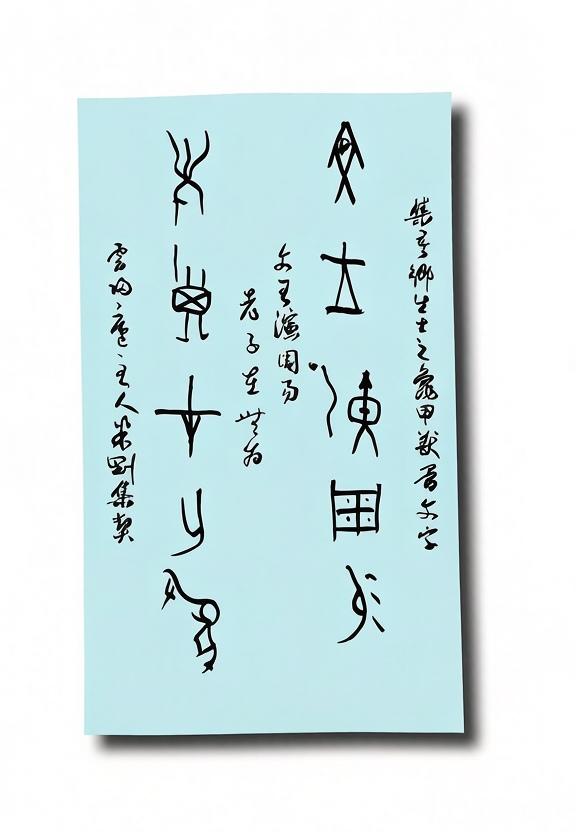 米刚甲骨文作品