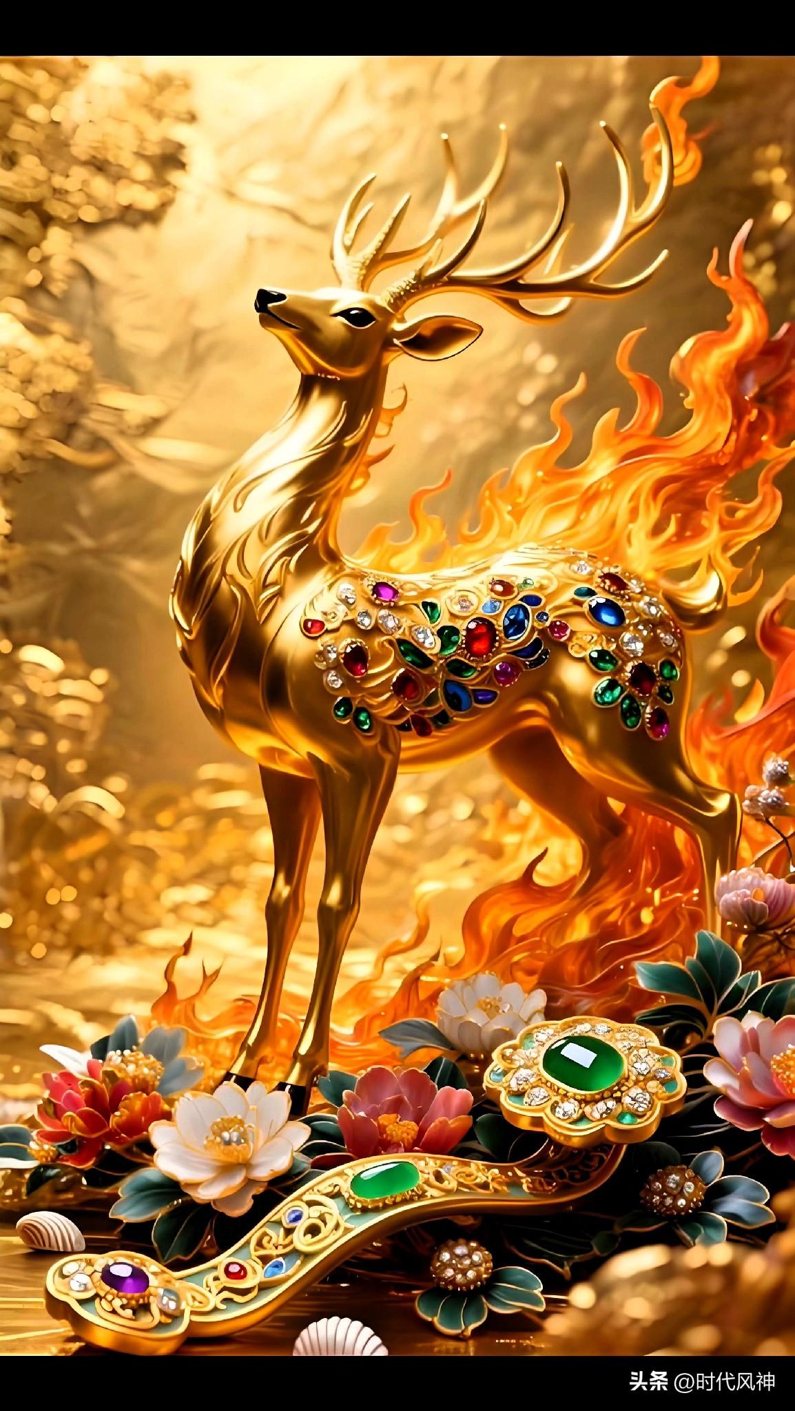 见鹿者，秒转运！
接下这只“福鹿”，一“鹿”顺风顺水，福“鹿”双全！
祝福你万般