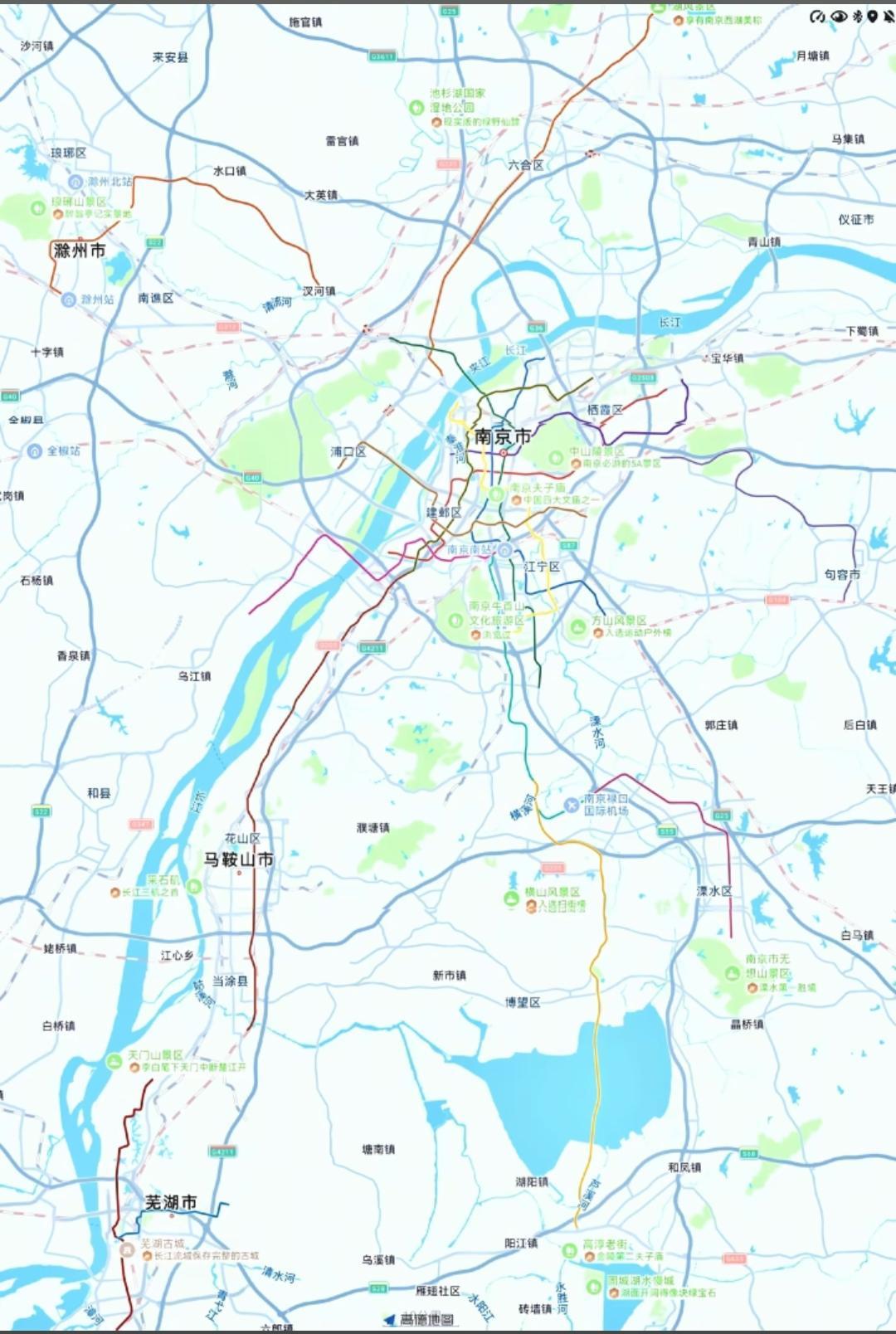 南京不愧为三省的省会！“徽京”的可不是说着玩的，南京地铁已经深达安徽内部！

这