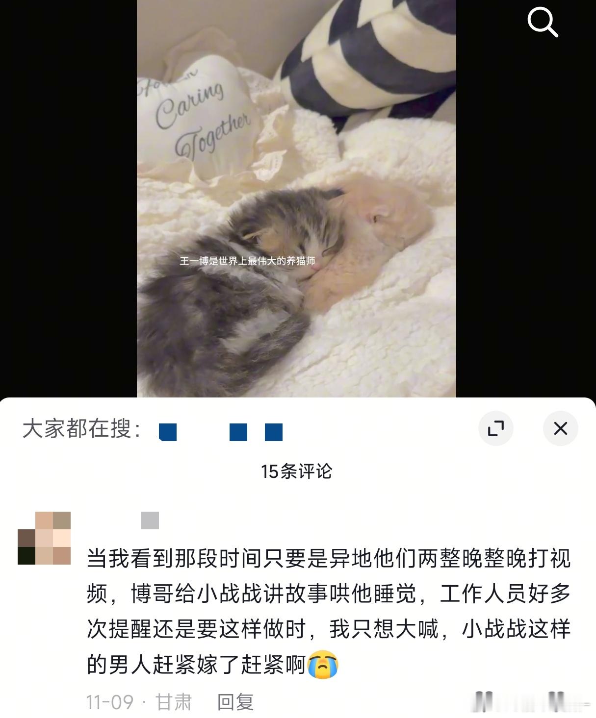 王一博 世界上最伟大的养猫师养出了一只特别幸福的小猫！