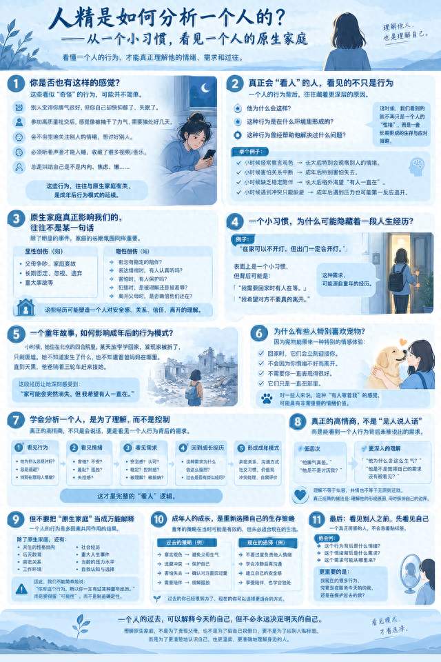 （十五）如何分析一个人：从一个小习惯，看见一个人的原生家庭