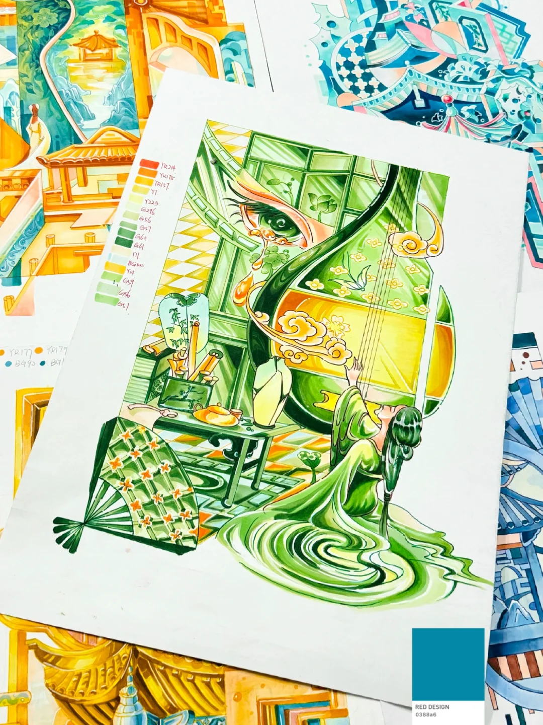 构成被同学们玩出花了～这构图太有创意了！