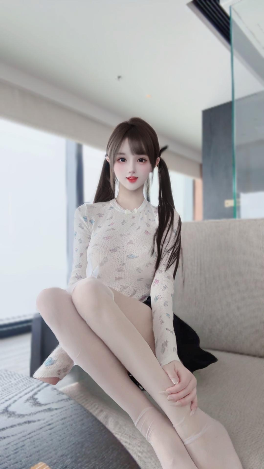 清纯甜美 你的小甜甜 宅家拍 双马尾
