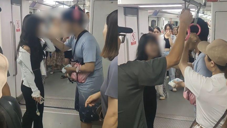 【妈妈怀疑儿子在地铁被偷拍，将女生头砸破，女乘客：你儿子很帅吗】7月15日，重庆