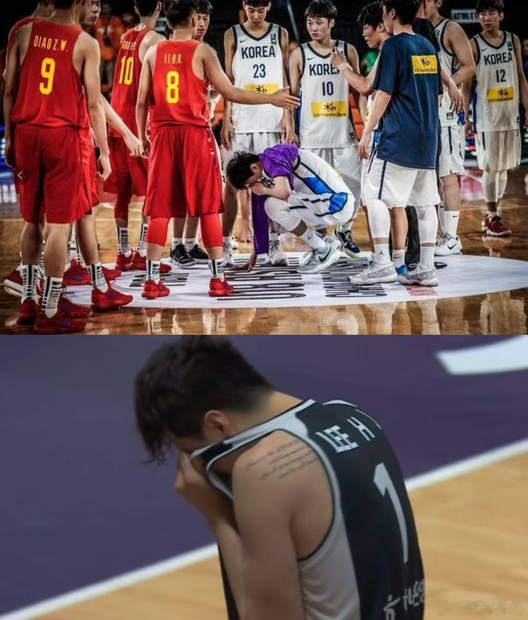 call back！！！7年后，中国男篮再一次把李贤重打哭了。中国男篮时隔10年
