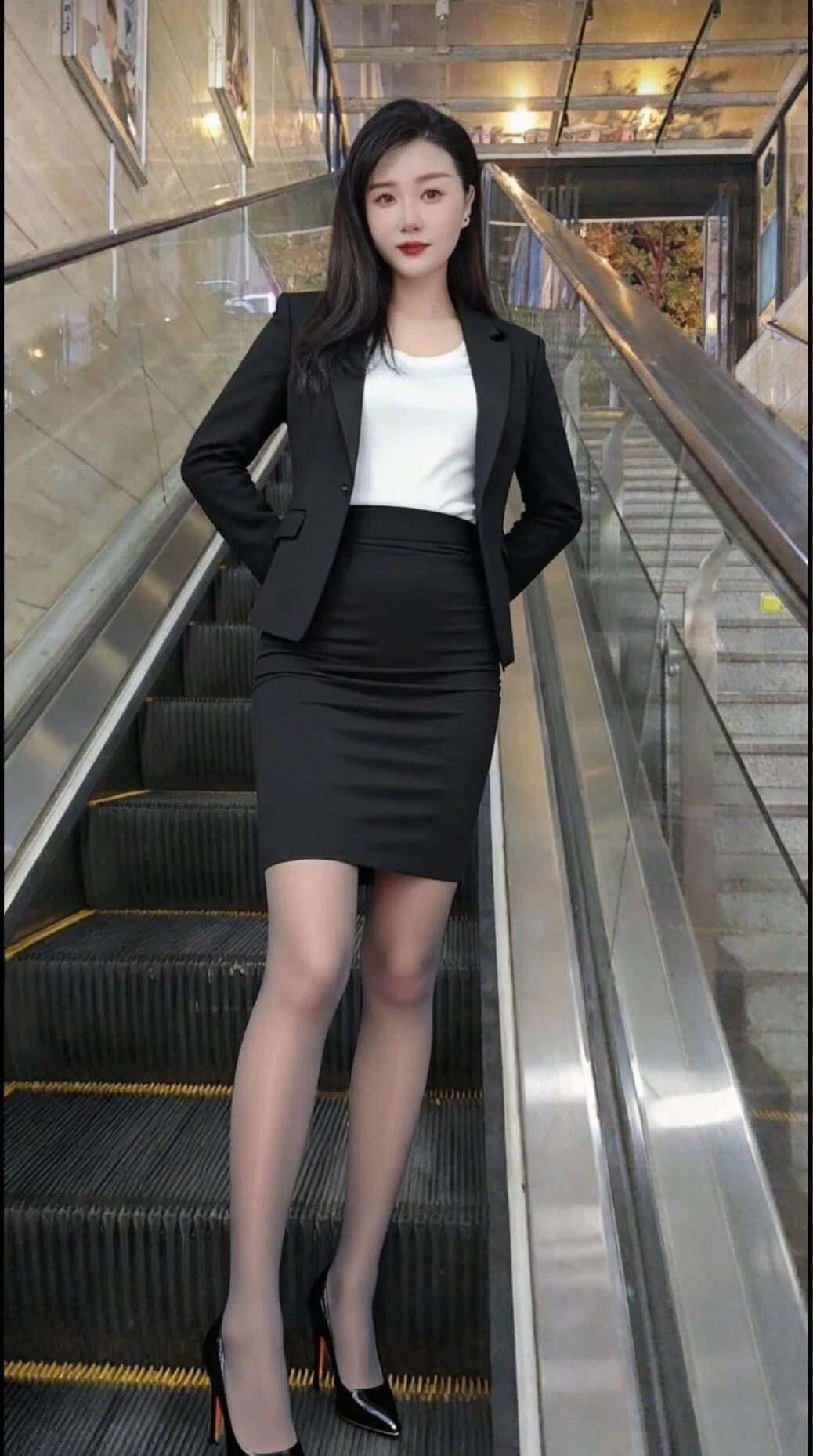 步履不停，自带气场💃 职场穿搭的终极奥义，是把利落穿进日常，让自信成为常态。黑