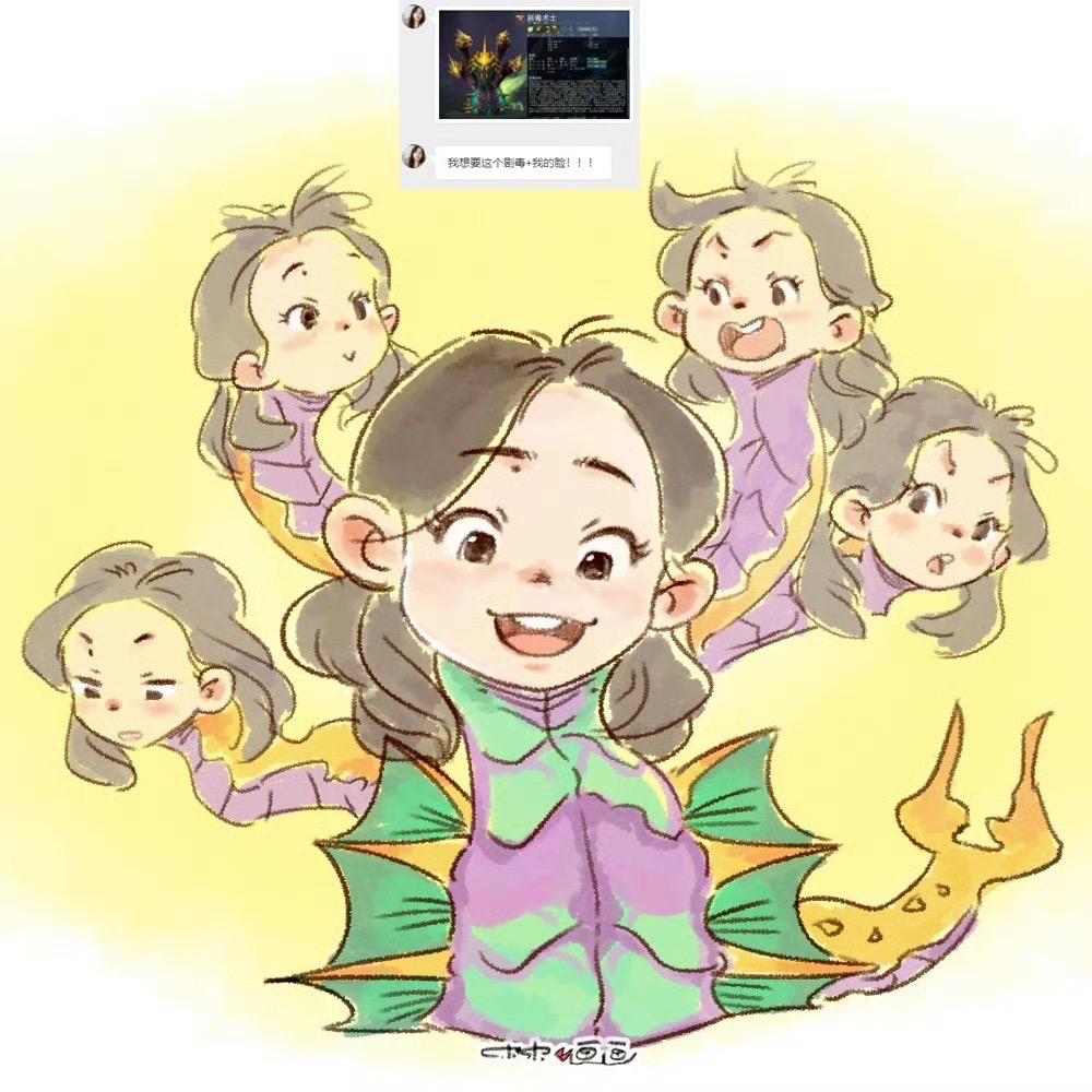 你话我画～#灵魂画手  #dota2 #画画