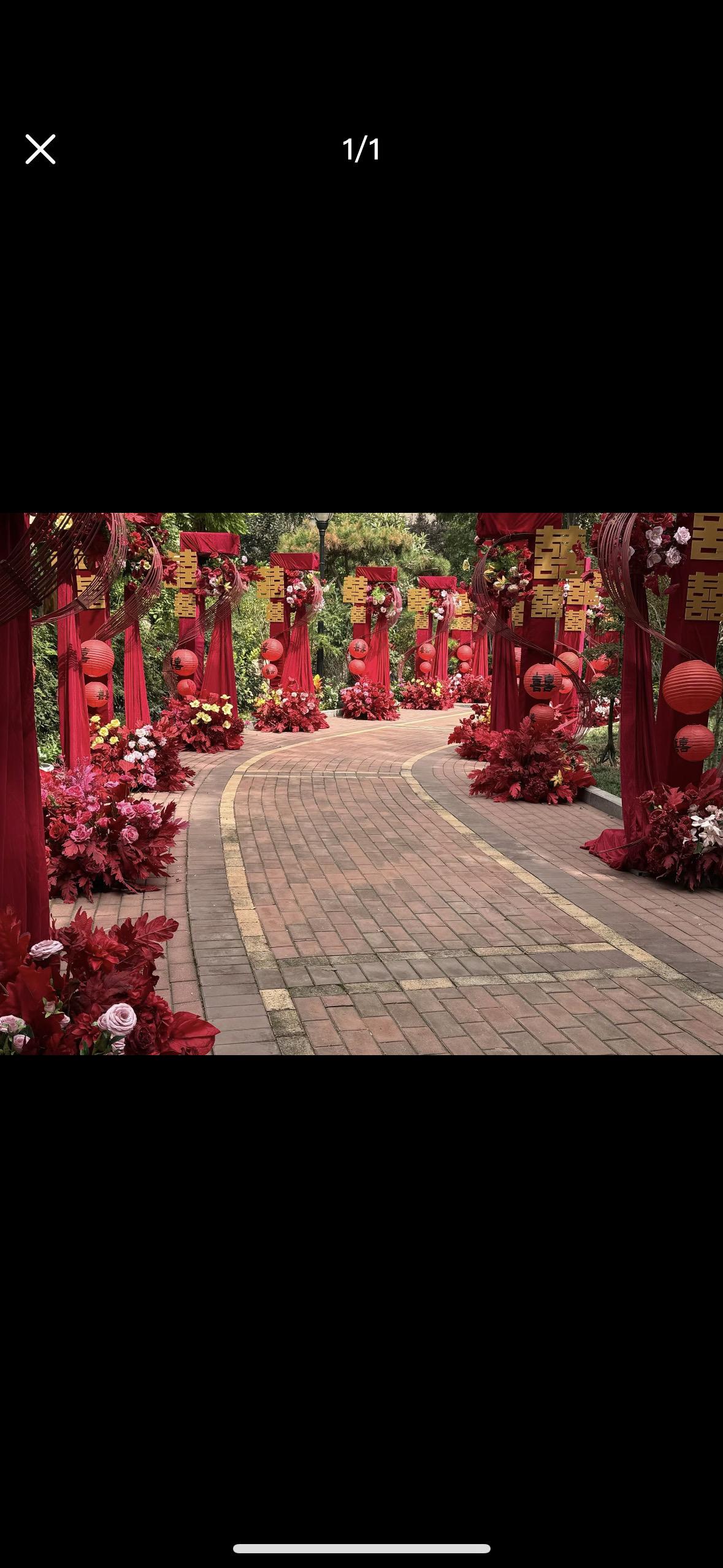 红色婚礼布景