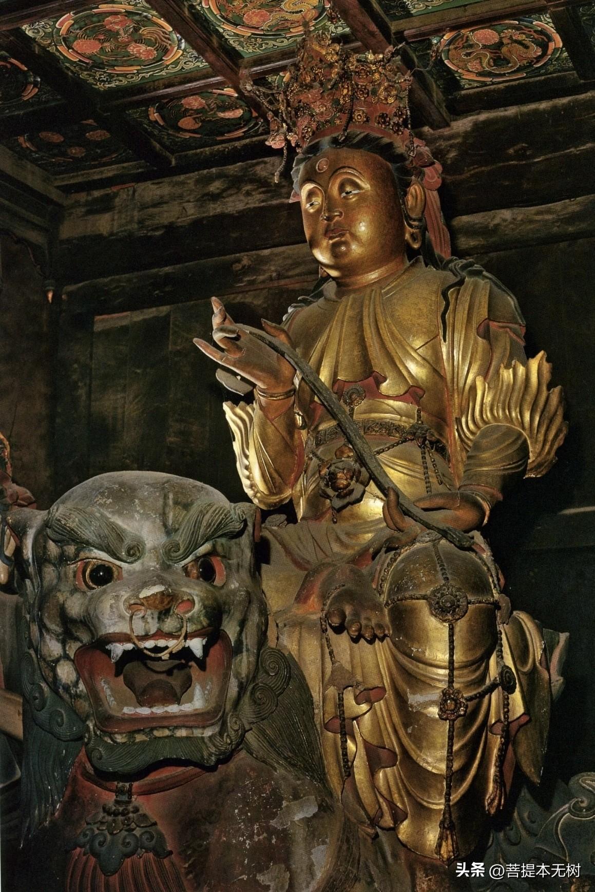 佛光寺金代文殊彩塑
 
提起五台山佛光寺，大家第一反应，都是国内顶尖的盛唐木构、