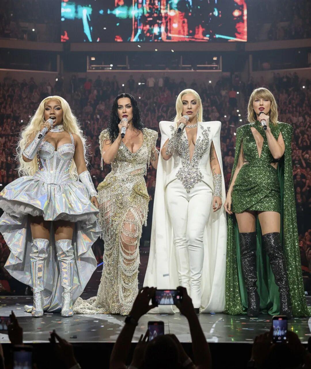 一名网友发布了麻辣鸡 Nicki Minaj、水果姐 Katy Perry、嘎嘎