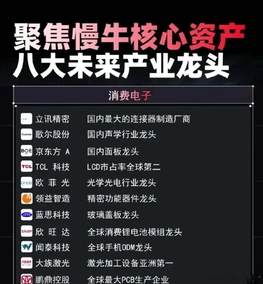 “慢牛核心资产”之消费电子板块消费电子是AI终端、智能硬件、汽车电子等创新应用的