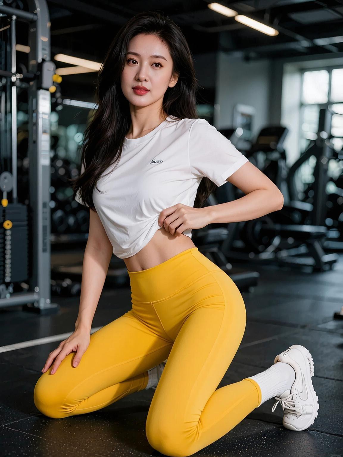 AI酷辣健身照 抖音ai创作 摄影约拍 女生拍照姿势 颜值在线