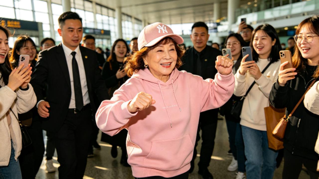 81岁潘迎紫机场开合跳，蹦跳挥手如少女，2026银发活力天花板火出圈
 
4月9