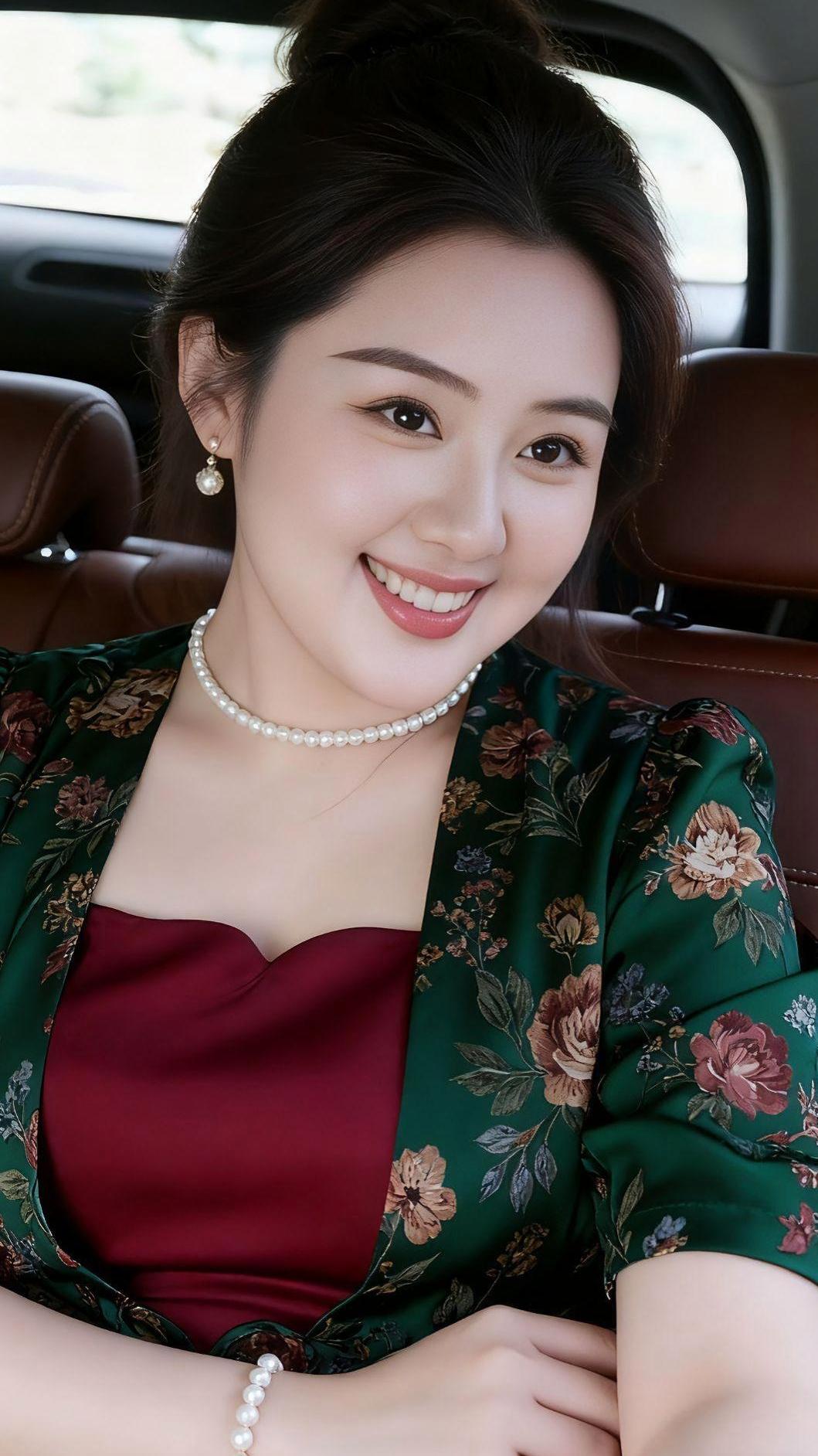 笑靥如花，珠光玉润。