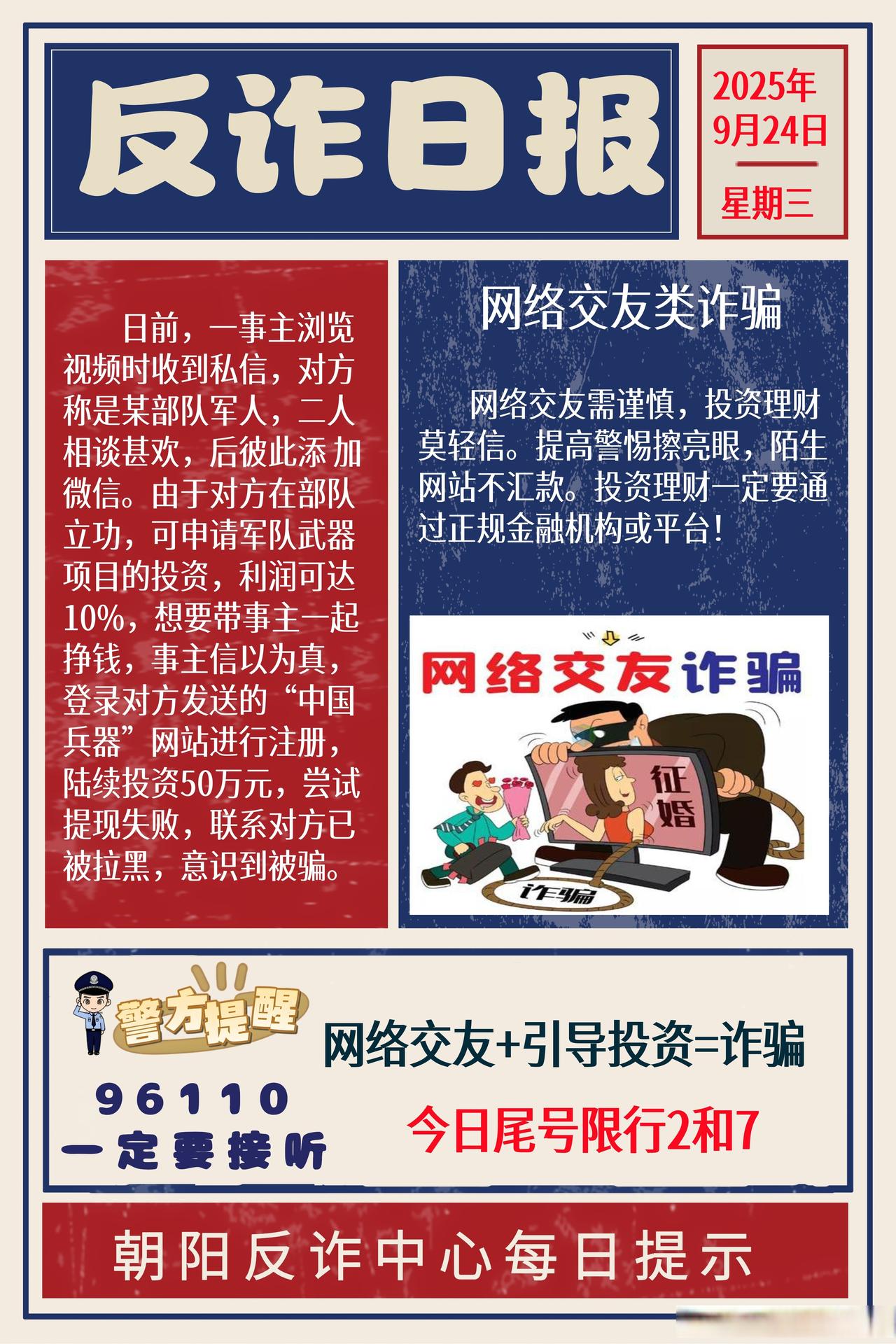 【朝阳反诈每日提示】