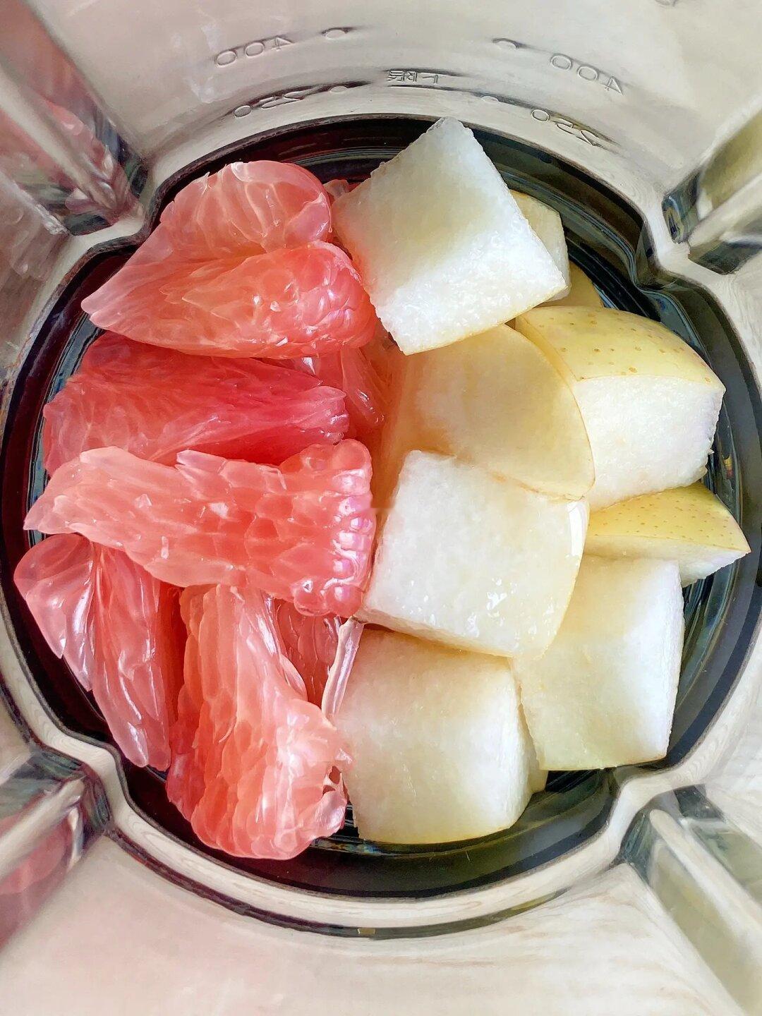 柚子🍊+雪梨🍐！轻食店都喝不到的搭配！！！
