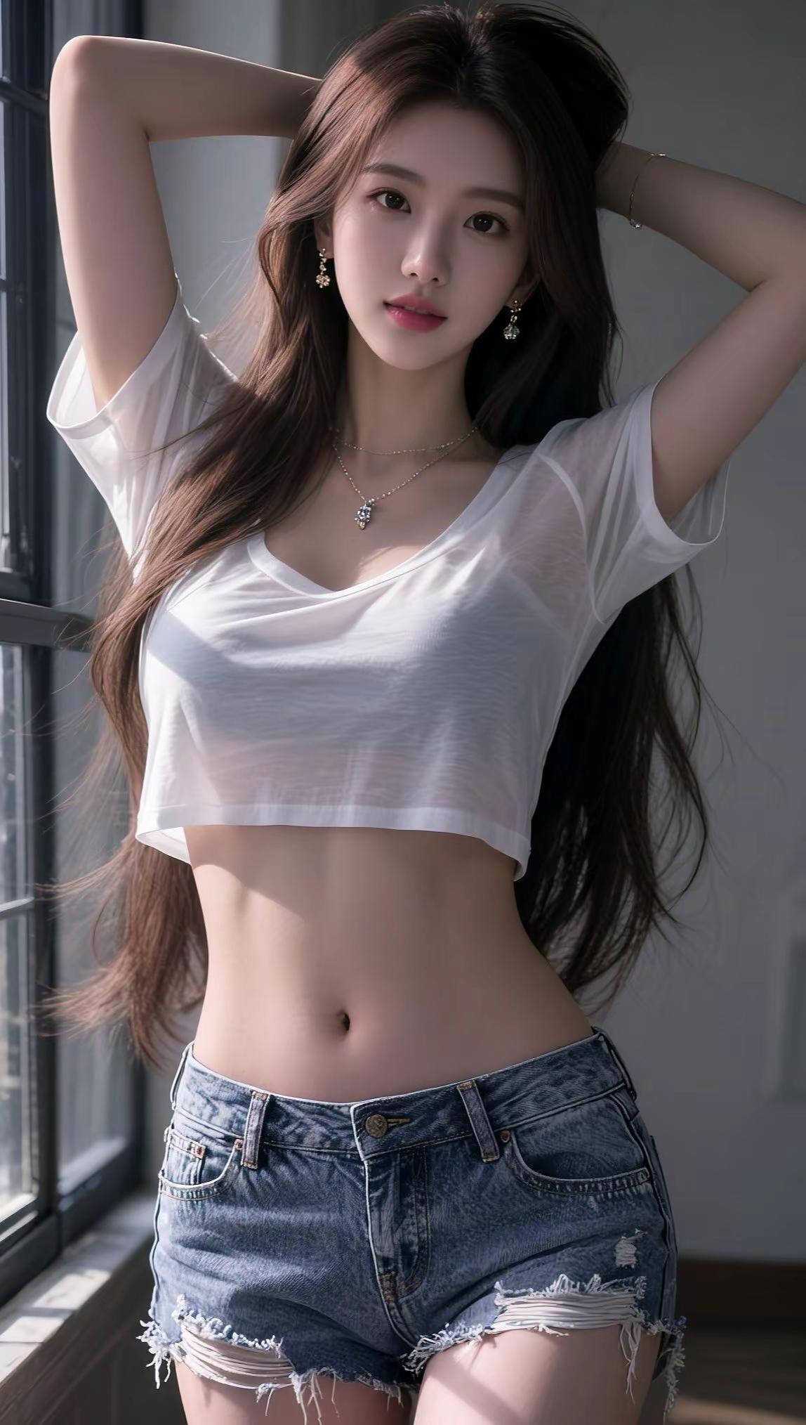 AI猫耳时尚照 ai创作 漂亮女孩 女孩写真