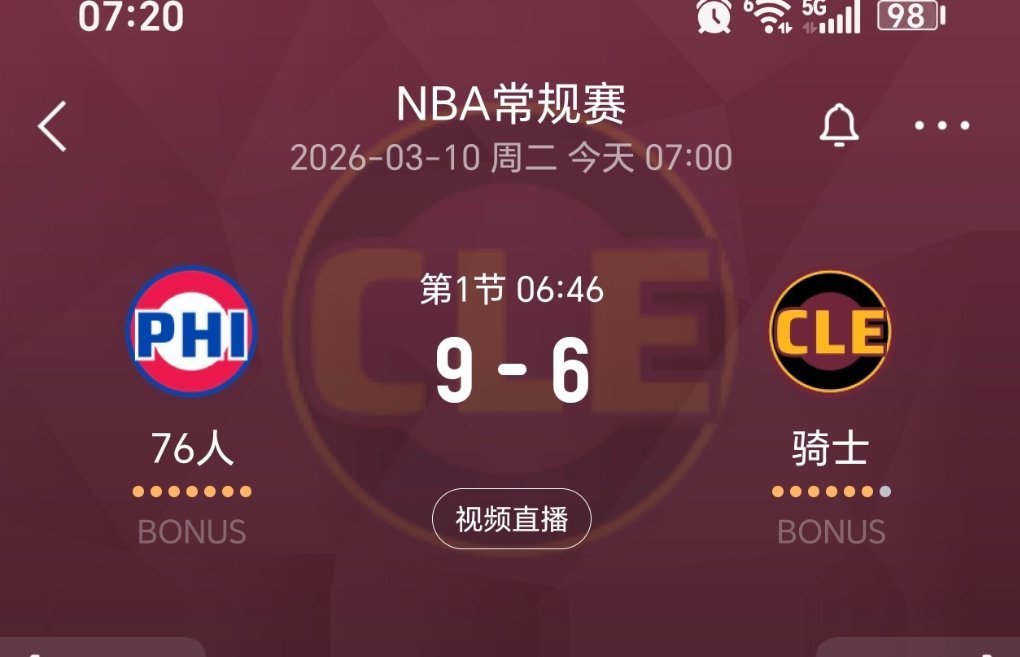 开局进攻效率很高！76人vs骑士