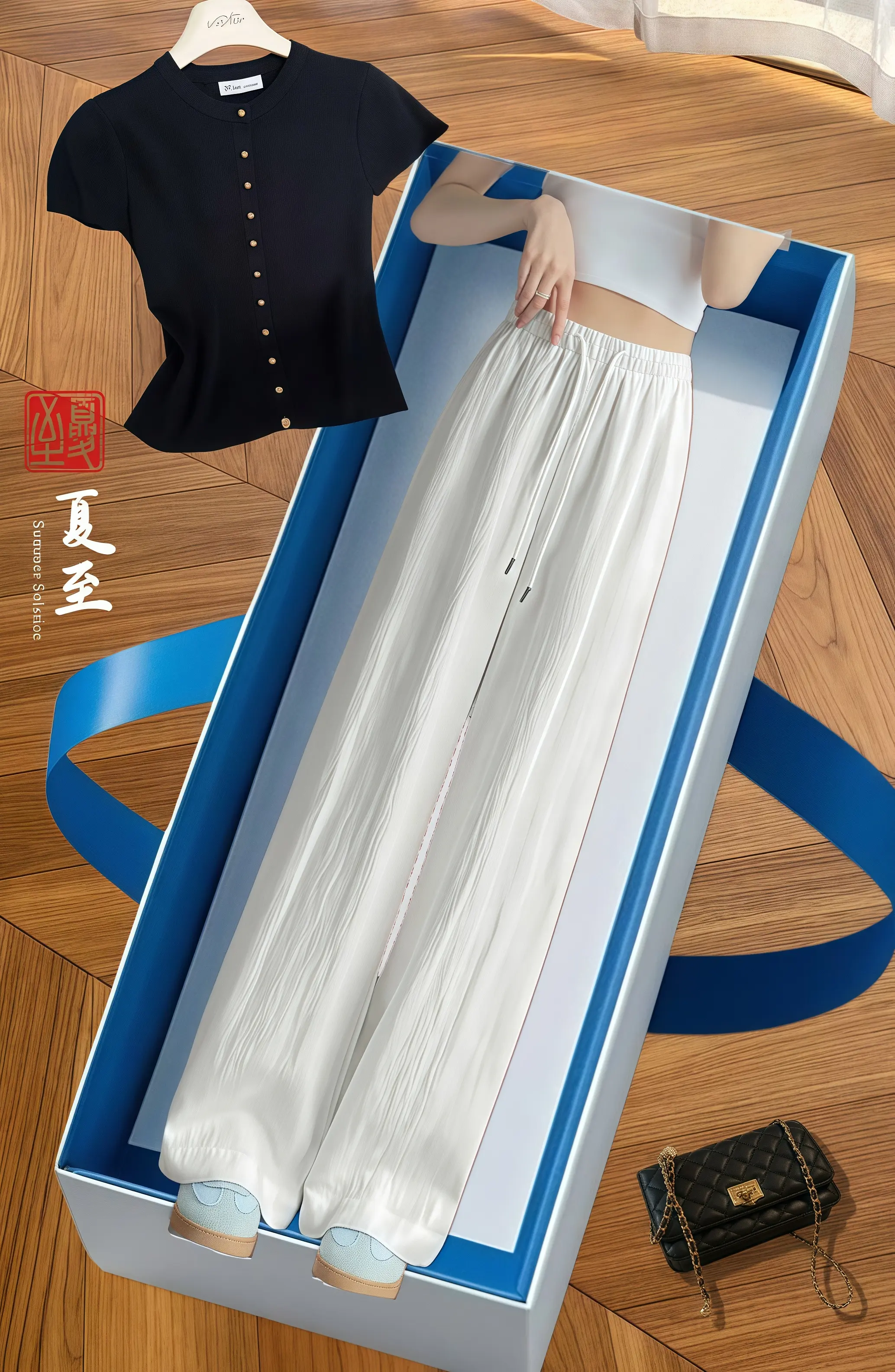 这条裤子真的太舒服了，穿上它仿佛置身于山间清泉之间，那种感觉清清爽爽...
