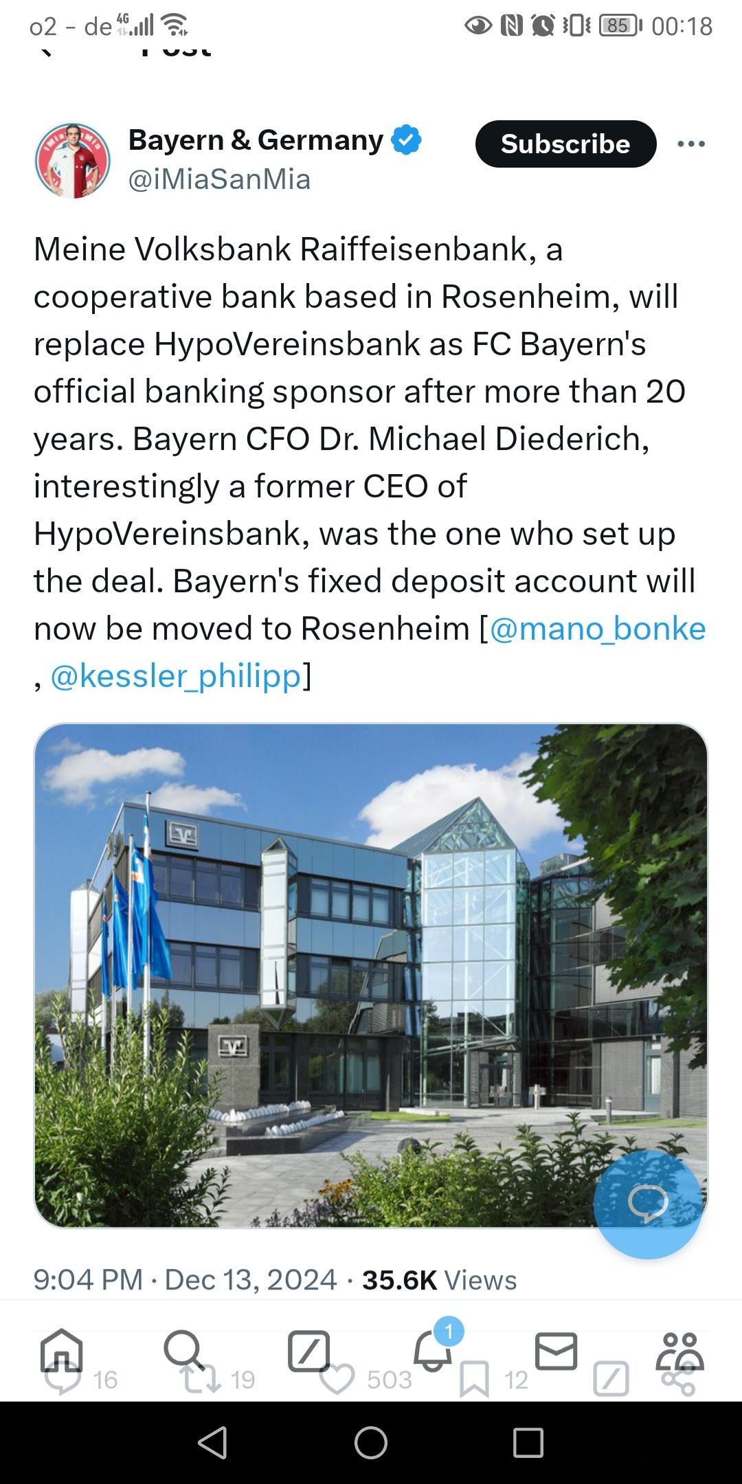 ［拜仁更换银行赞助商］Meine Volksbank Raiffeisenban
