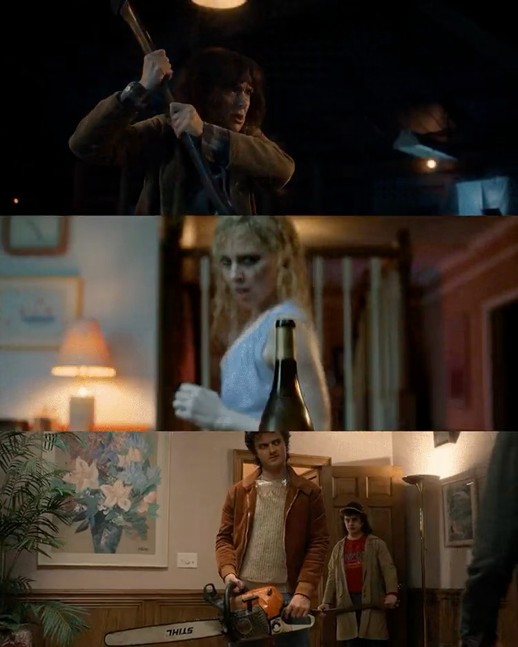 “挺身而出的妈妈们”  👩网飞官号也下场玩梗，男妈妈Steve也在里面 怪奇物