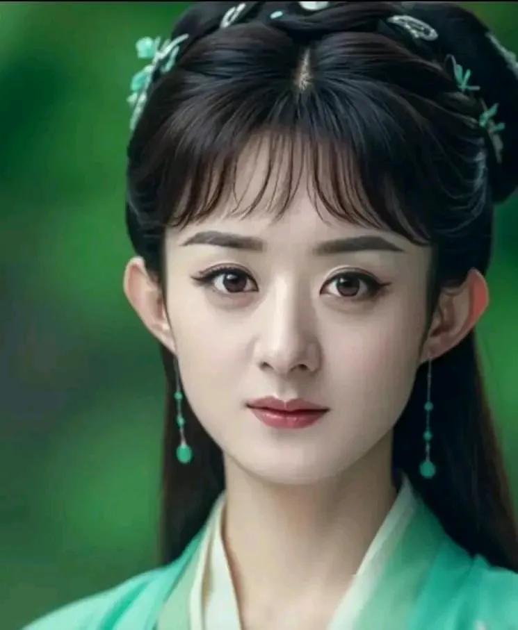 这个小青，少女的打扮，少妇的脸，愁苦的表情，茫然的眼