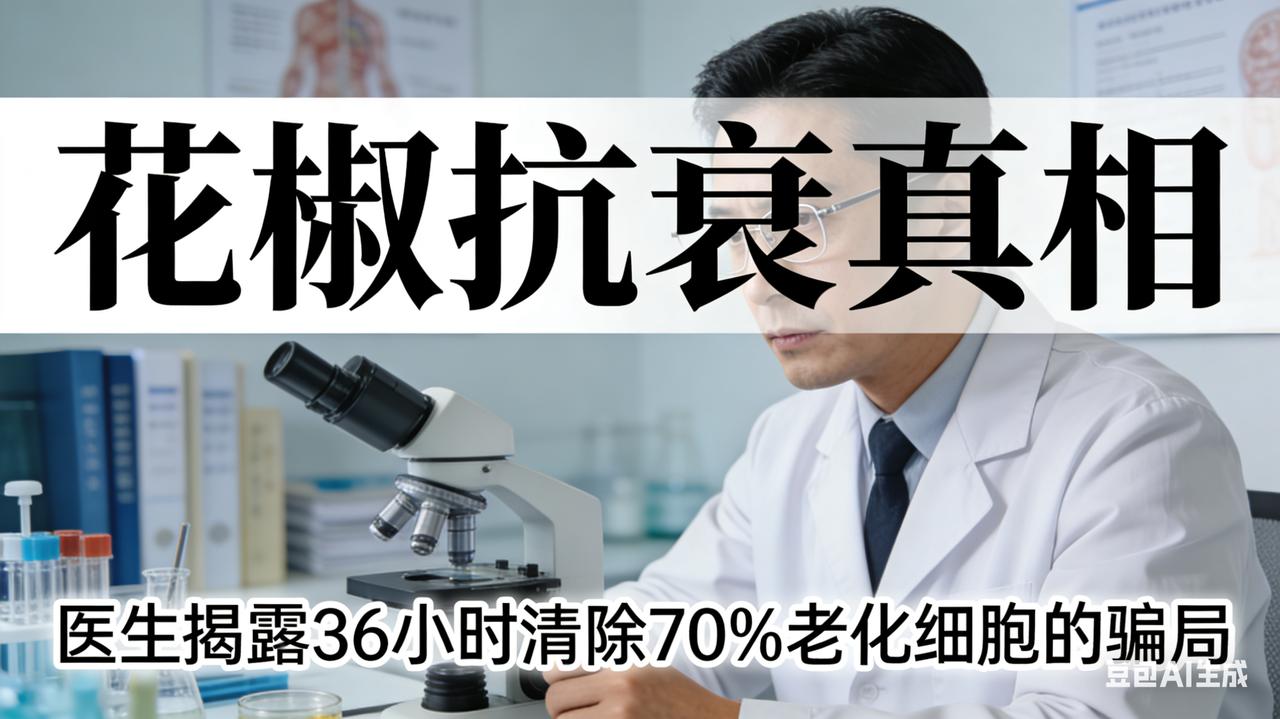花椒抗衰真相：医生揭露 36 小时清除 70% 老化细胞的骗局
标题：厨房调料逆