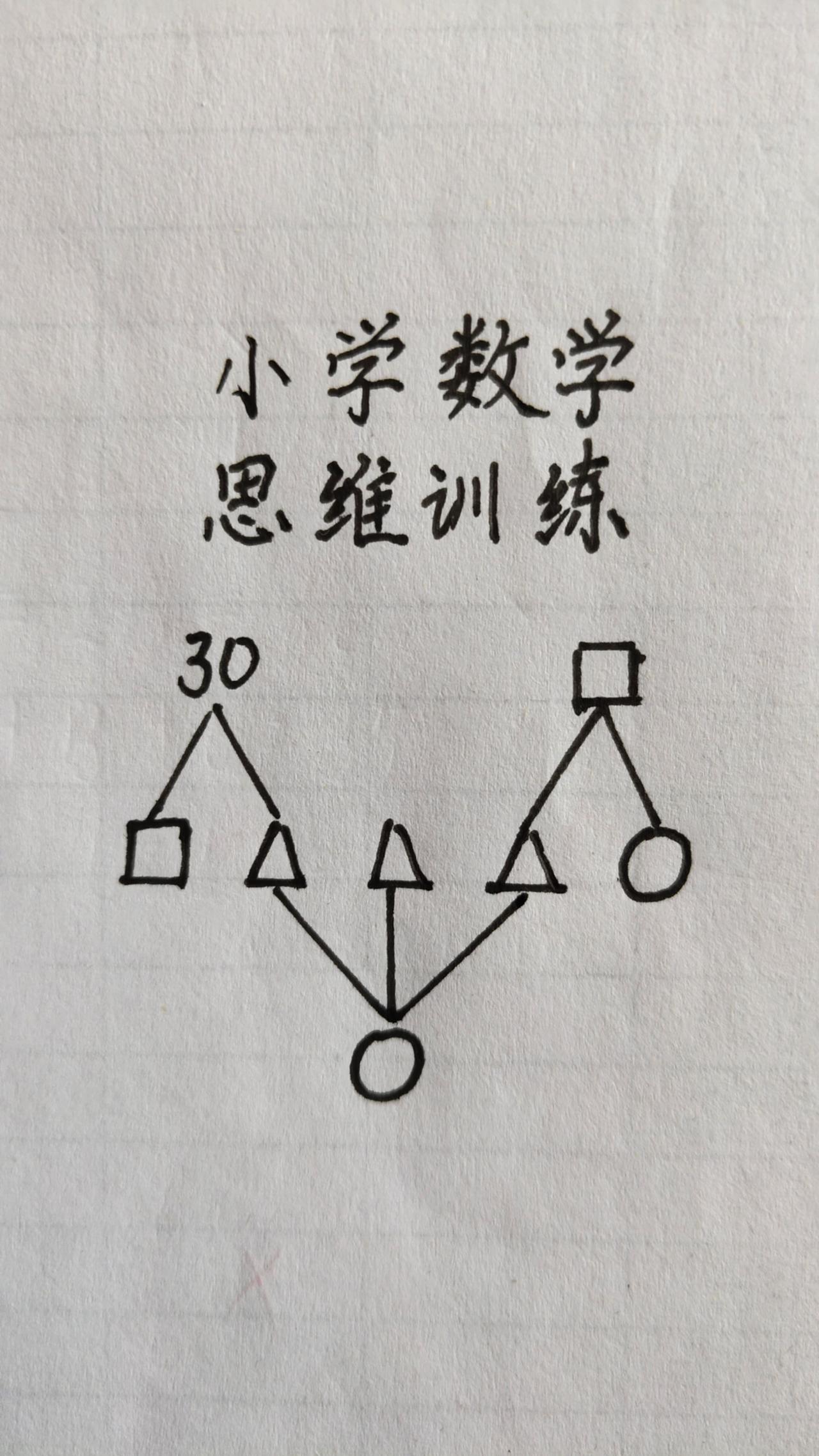 这题怎么做？思维训练258，全程只有一个30