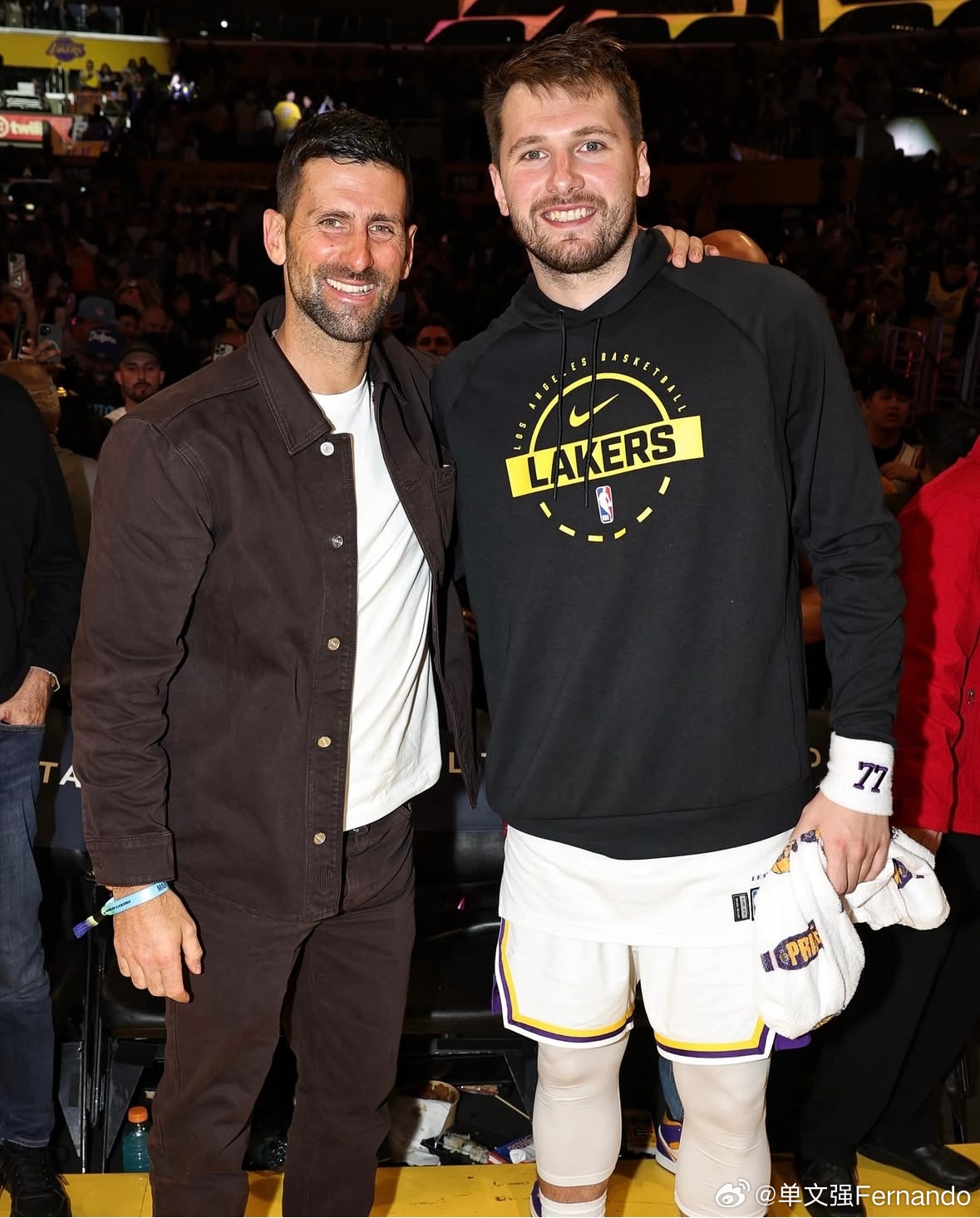 德约科维奇x NBA🔥德约这几天抵达了洛杉矶，先是和塞尔维亚🇷🇸老乡、效力