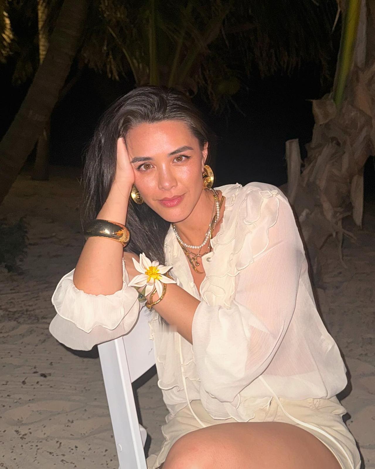 她是香港著名女星钟丽缇的混血儿大女儿，今年已经26岁，这颜值有遗传到妈妈的好基因