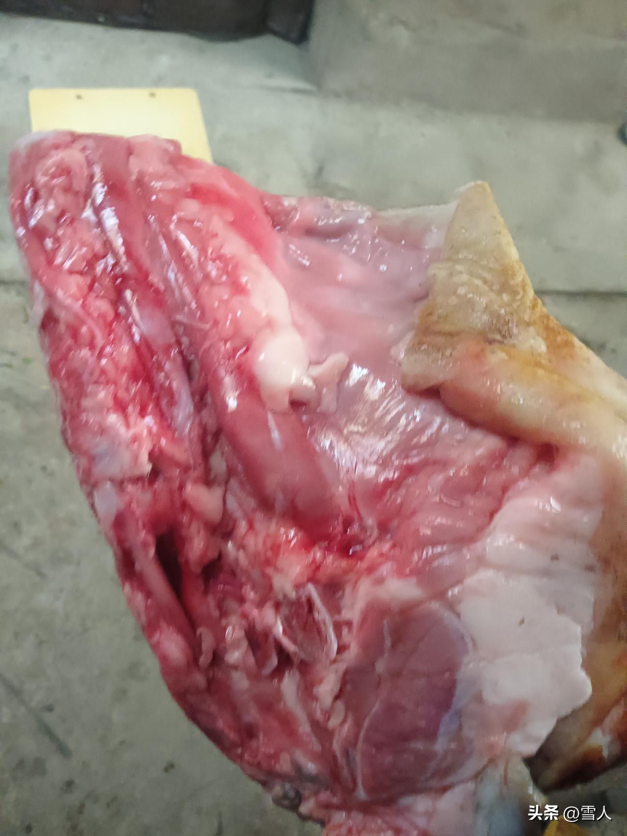 二月二龙抬头一吃碗热乎羊肉面，我用方便面面饼，羊肉切薄片，下锅小炒，在放白菜，煮