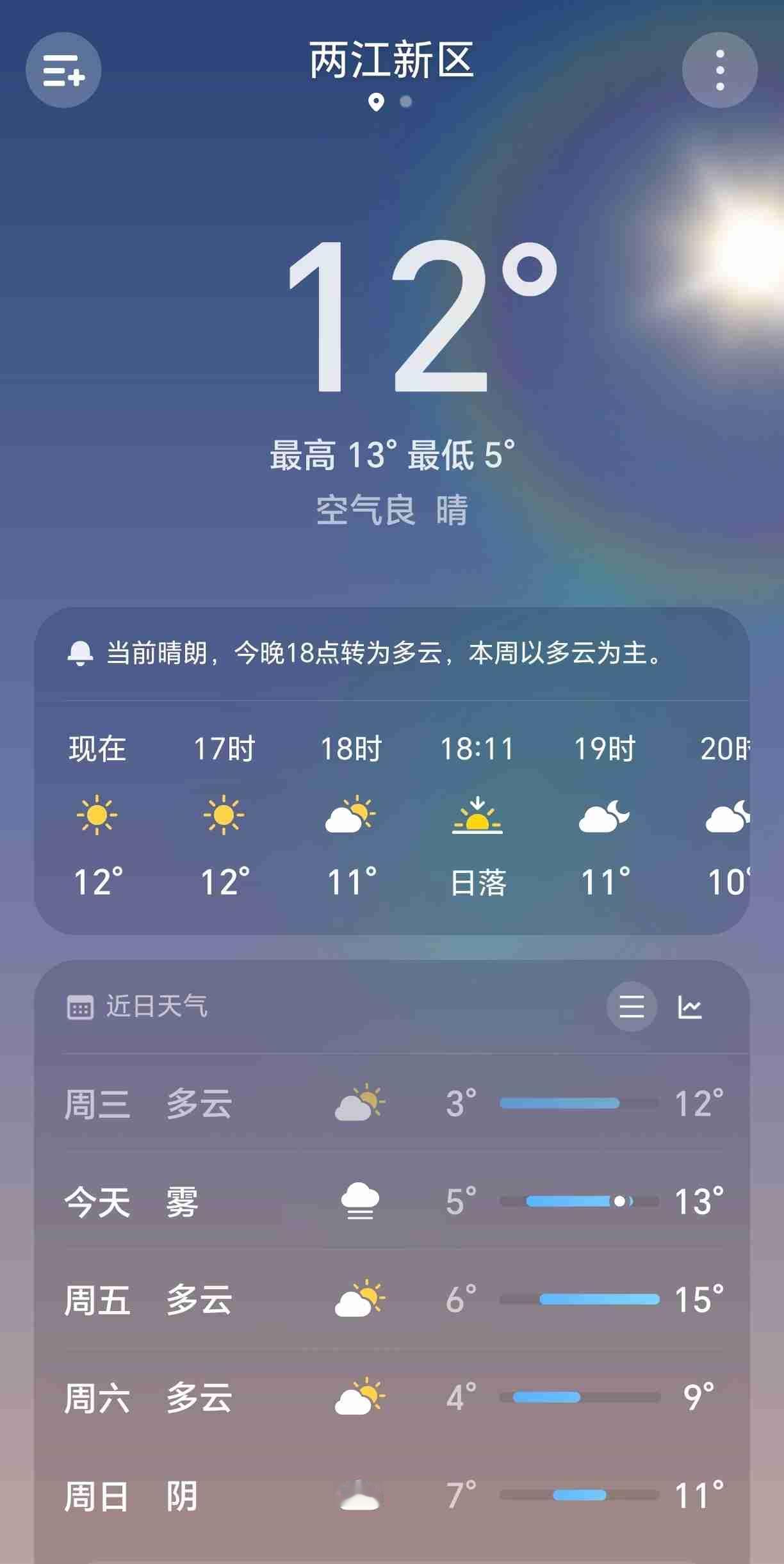 今天是三九的第一天，也是一个难得的大晴天，阳光照在身上暖洋洋的很舒服，早晚的温差