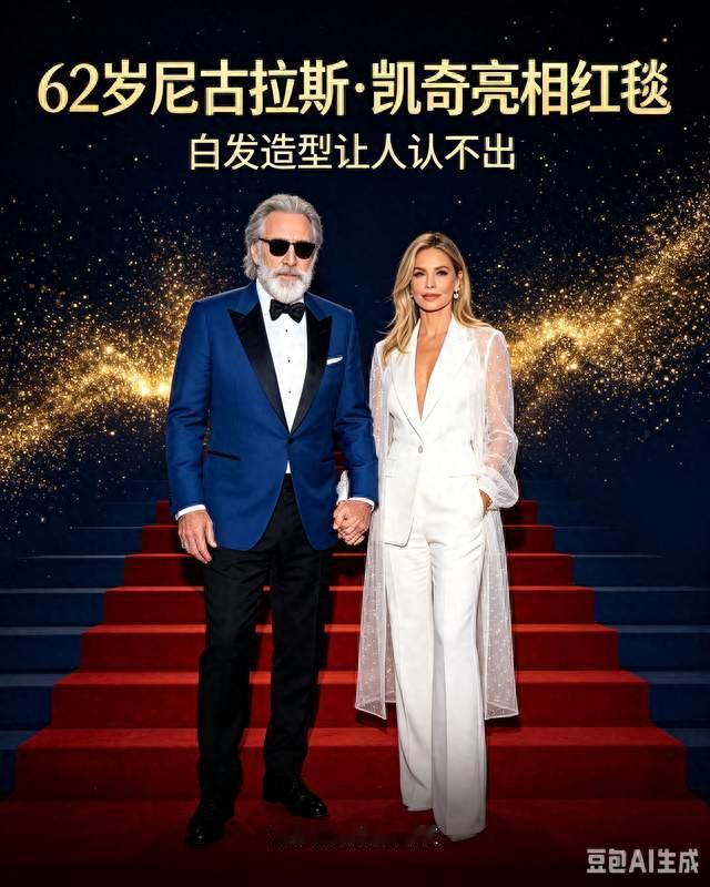 红岁尼古拉斯凯奇现身红毯，白发造型惊艳众人…