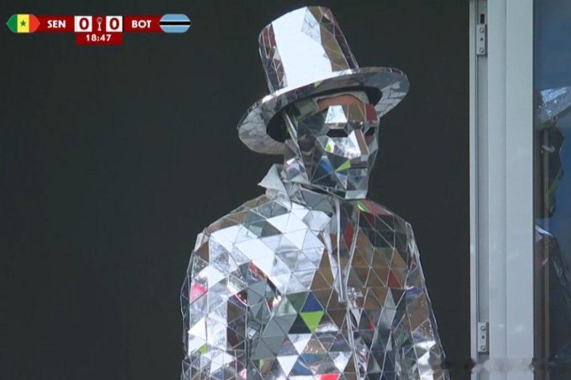 非洲杯 塞内加尔对阵博茨瓦纳比赛中的一名球迷